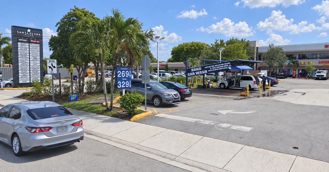 Car Wash Aguilon Hialeah hand car wash at Santa Clara Plaza on W 60th St